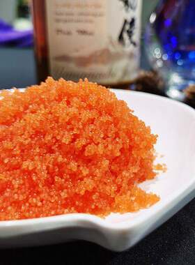 华昌大粒红蟹籽冷冻调味飞鱼籽大粒鱼卵400g鱼子酱即食寿司料理