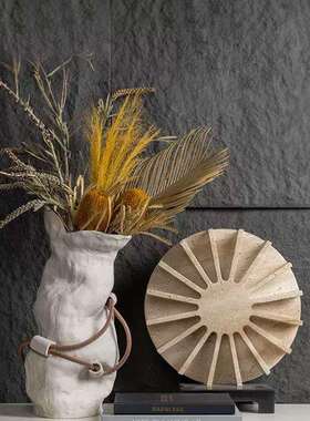 现代约创花器UQX果盘摆件样板间客民宿家居桌厅意面装饰品软装摆