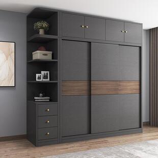 新型衣柜家用卧室2026新款家用卧室小户型推拉移门简易组装柜子出