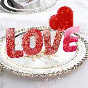 硅胶英文字母大号水晶创意个吊挂件模具diy摆件字母数字坠滴胶26