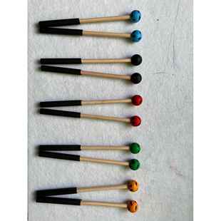 空灵鼓配件滑 空灵鼓鼓防滑木柄橡胶锤头 2个一副 空灵鼓鼓棒