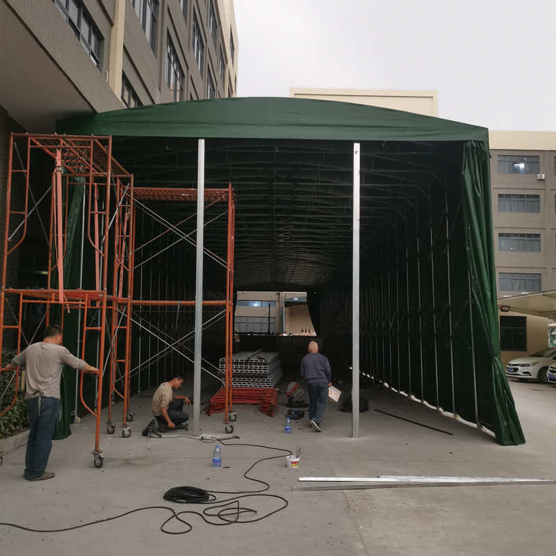 移动工厂仓储蓬折叠活动推拉雨棚帐篷户外大型仓库篷展览伸缩防雨