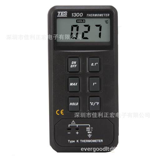 泰仕TES1300温度计 温度表 TES-1300测温仪