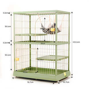 笼子猫家用cy猫三层笼自由空间超大一体猫咪室内创逸大号