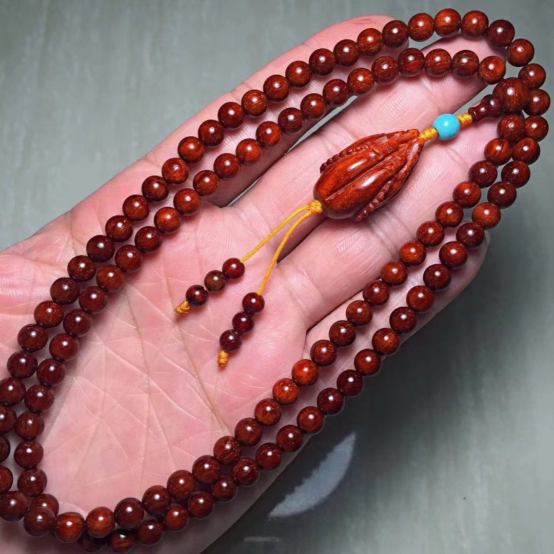 【诚心】小叶紫檀0.6佛珠文玩手串念珠手链项链情侣趣味收藏送礼