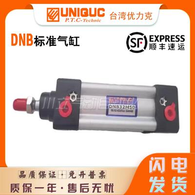 台湾优力克UNIQUC无拉杆式铝合金标准气缸DNB50/63N/M25/50/75/10