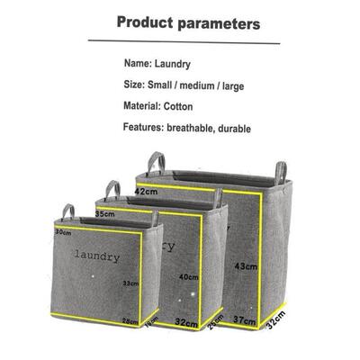Laundry basket foldable Clothing storage bag/linen basket