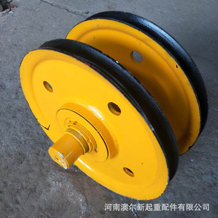 大量供应 热轧滑轮片 天车吊钩滑轮组 起重机10t定滑轮组