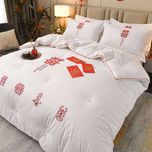 婚庆大豆被芯喜被双人秋冬被8斤加厚棉被子婚嫁春夏空调被夏被2米