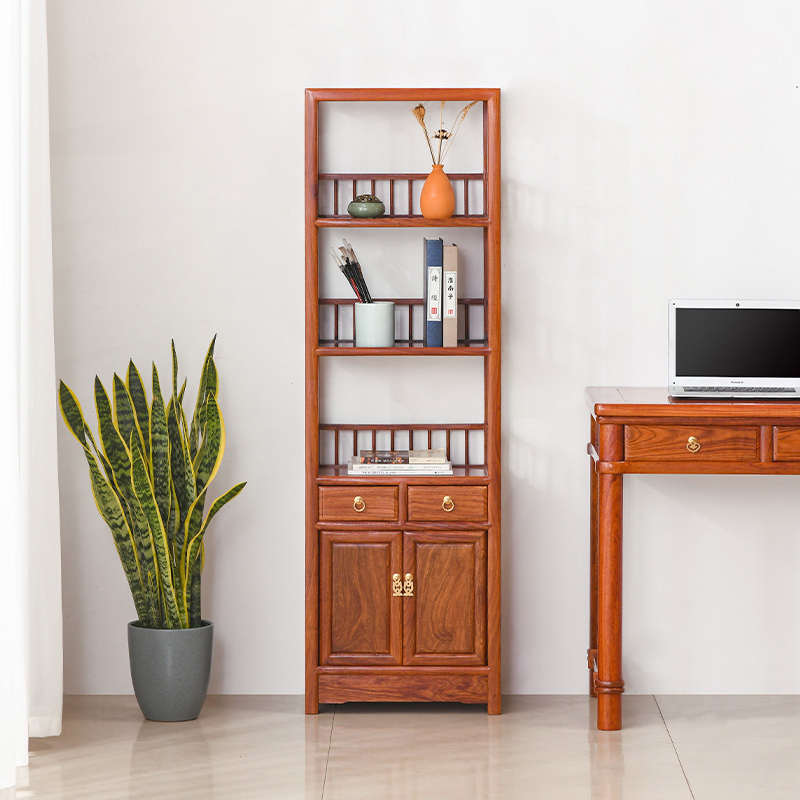 花梨木小书架红木中式茶水柜全实木餐边柜刺猬紫檀家用储物柜落地