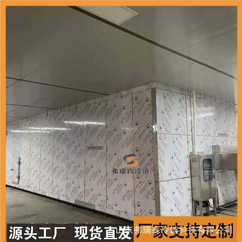 带鱼鲅鱼速冻机豆沙包汤圆馄饨速冻设备扇贝牡蛎隧道式速冻机