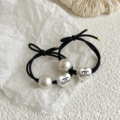 Love hair rope leather band headband hair accessory