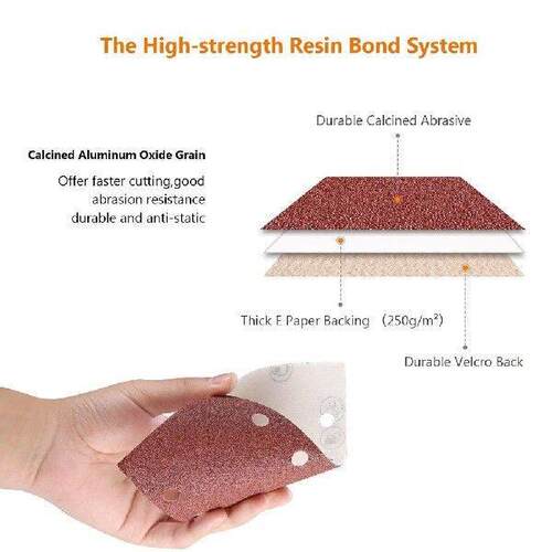 30Pcs Square Sandpaper Sanding Paper Sheet 95X185mm Sander