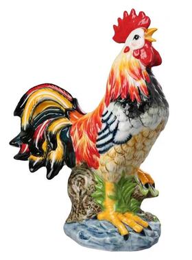 景德镇陶瓷摆件生肖大公鸡工艺品客厅桌面玄关装饰品摆件日常送礼