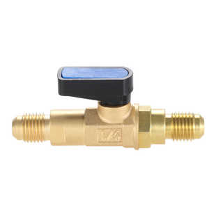 加氟管延长阀 雪种管加长阀 自带阀空调加氟管冷媒管对接头丝