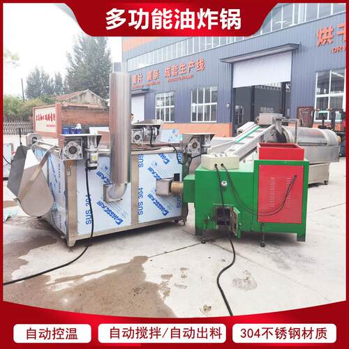 全自动果蔬脆片油炸机生产厂家供应 螺蛳粉腐竹花生米薯片油炸机