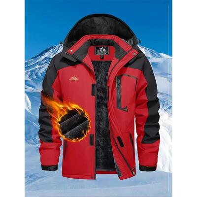 E 41173 Winter Warm Fleece Windproof Jacket 冬季大码冲锋衣