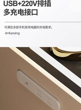 轻奢意式智能GNO床头保险柜隐一形体家用小型保柜箱线充电储险物