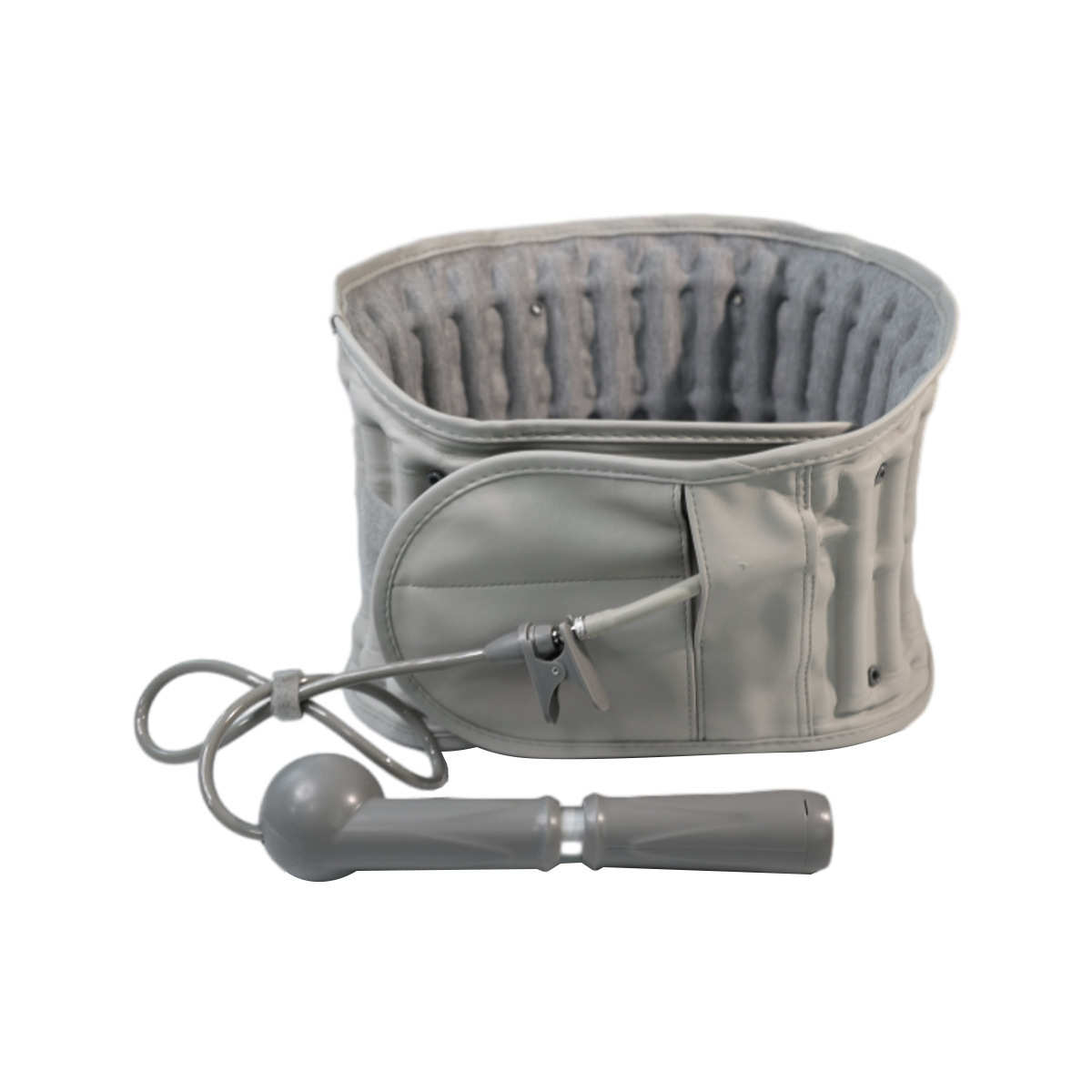 腰部运动充气护腰带加厚弧形固定腰椎充气腰带大气柱牵引器