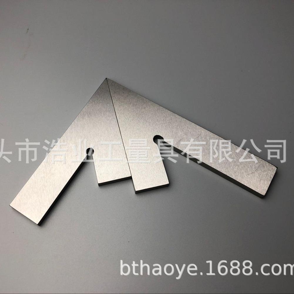 平口45度角尺150x10020宽5mm厚测量面手工研磨DIN875/2标准