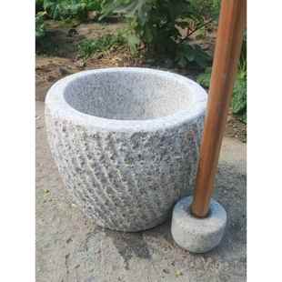 天然花岗岩打糍粑石臼大号打年糕石窝打辣椒老式石臼对窝子打糯米