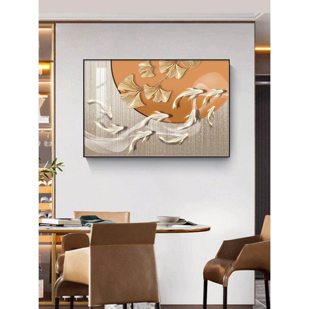 客厅装饰画2025新餐厅餐厅挂画入口鞋柜无障碍豪华餐桌壁画高端九