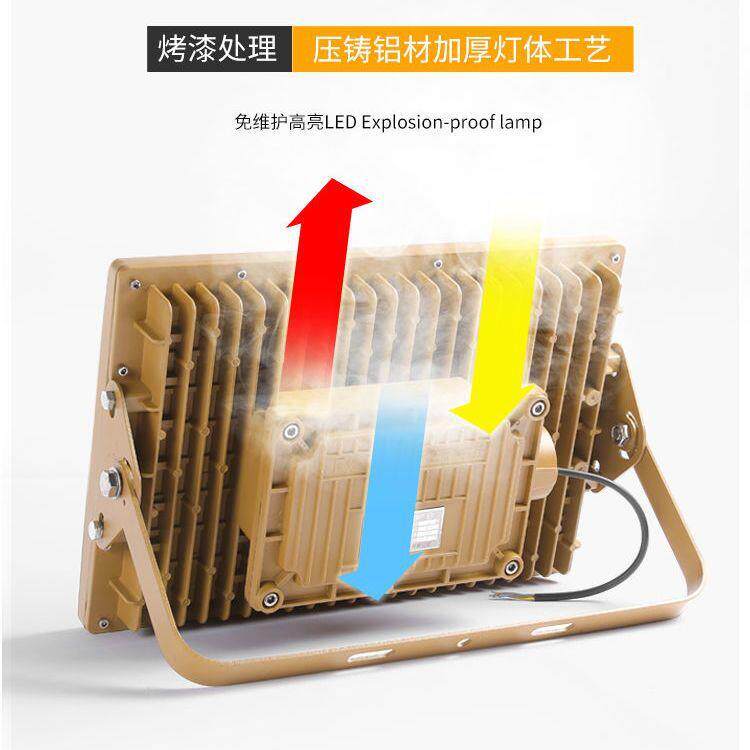 防爆投光灯LED国标防爆投光灯加油站隧道化工200W泛光灯隔爆投射
