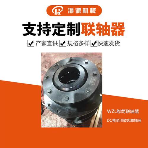 行车联轴器配件齿式传动件WZL卷筒联轴器花键INT ZXMX30*6H