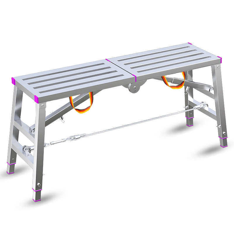 登越便携式折叠伸缩马凳单双支撑脚手架热镀锌折叠脚凳厂家直供,基础建材,铝合金梯子/移动爬梯,淘宝优惠券,粉丝福利购,淘宝优惠卷