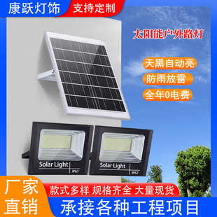 惠民太陽能庭院燈家用戶外防水超亮投光燈新農村路燈大功率照明燈