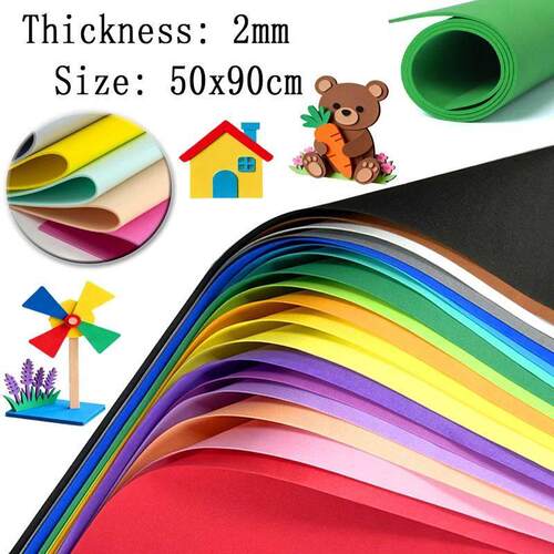 2mm EVA Foam Sheets Colorful Craft Foam for Cosplay Armor DI