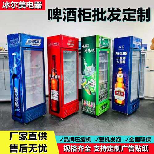 啤酒柜饮料冷藏展示柜保鲜柜立式超市冰箱冷藏柜单双三门零售