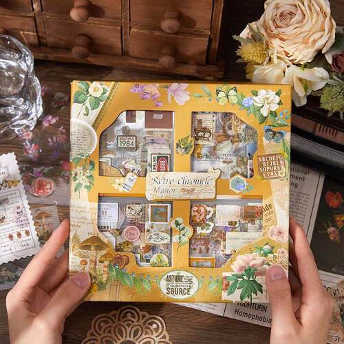 100 Sheets Vintage Manor Plant Flowers High Appearance
