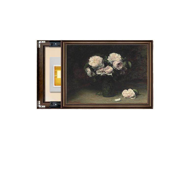 法式复古电表箱装饰画2024新款餐厅配电箱遮挡挂画电闸盒免打孔