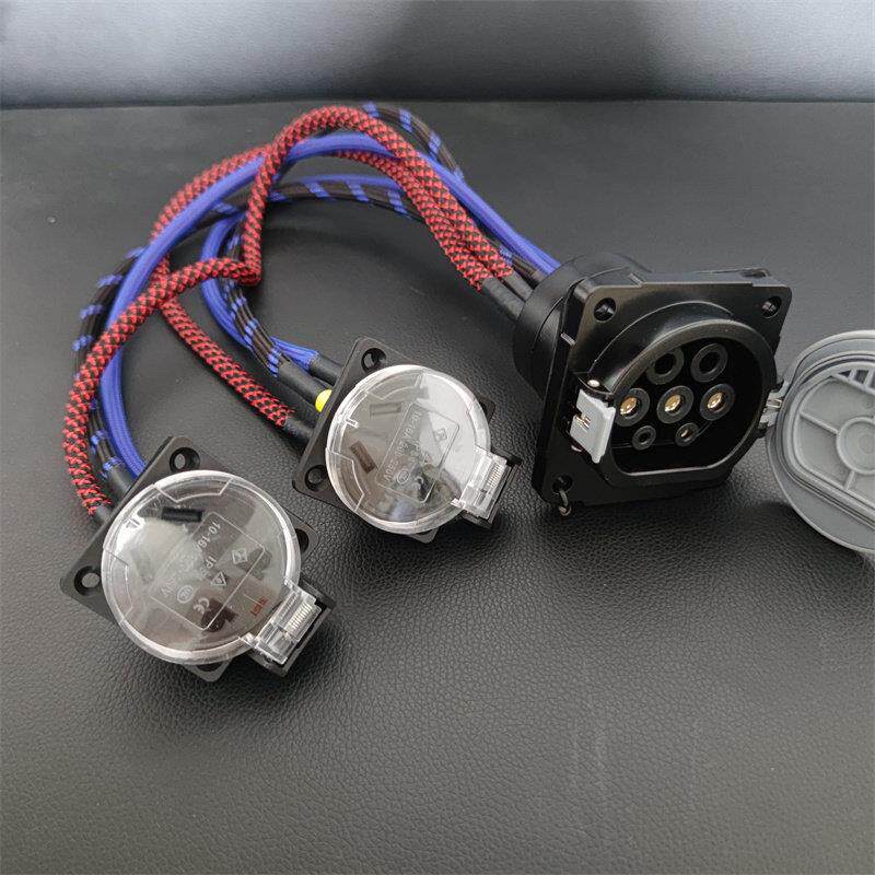 车载交流充电桩取电器7000w大炮电动机车房车改装220V10/16A大功