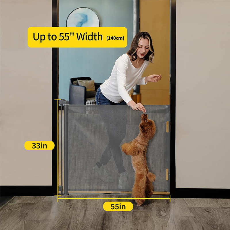 新品伸缩门栏宠物猫咪围栏免打孔楼梯口护栏栅栏室内儿童防护