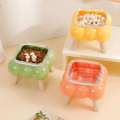 Cat Dishes Elevated Lifted Cat Food Bowl High-Legged Pet