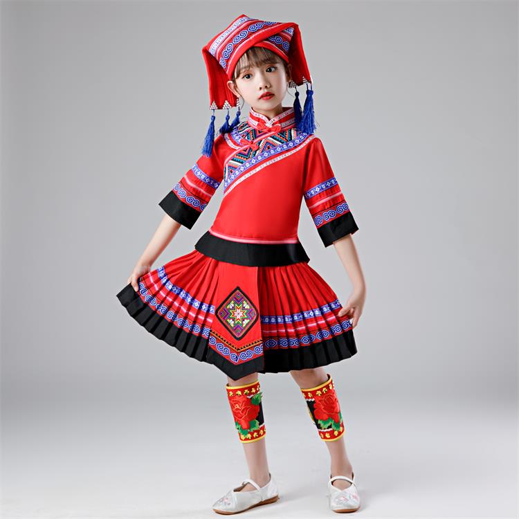 正品三月三儿少数民服装56个民族童演出族服男童女童壮苗族蒙古族