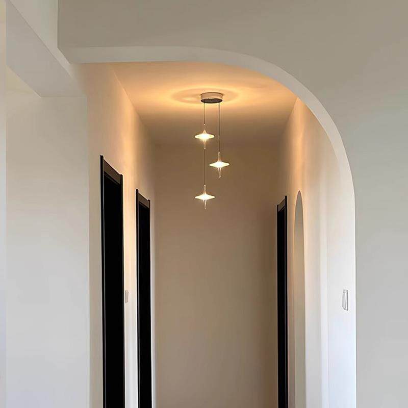 2025新品星雨系列客厅餐厅窄楼梯吊灯现代简约创意灯饰卧室床头灯