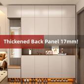 实木鞋 柜家用门口玄关柜一体大容量多层储物柜客厅入户隔断收纳柜