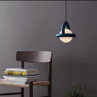 2023设计师现代约卧室床头led小吊灯意D8099个创性铁圆球艺餐简厅
