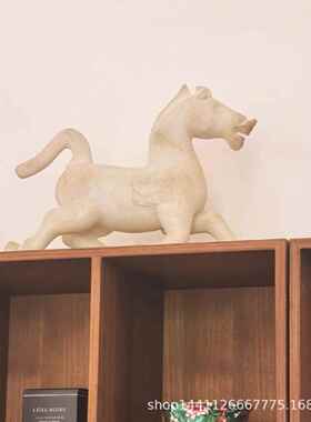 新中式小马骏马件摆房家柜YRX居玄关客厅书办公室酒装饰工艺品