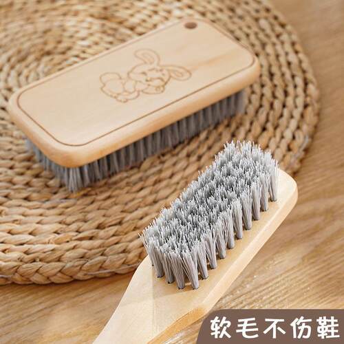 Soft Bristle Shoe Polish Brush for Cleaning Sneakers and Can