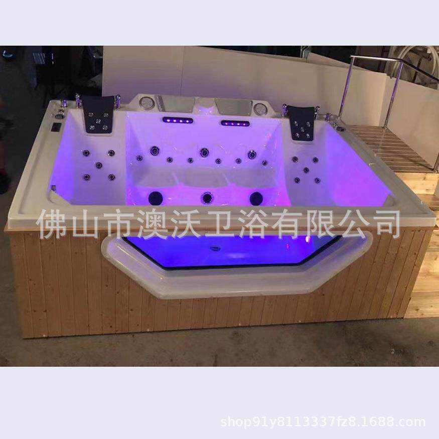 户外按摩浴缸工程游泳大池恒温加热花园浴池Spa水疗冲浪浴缸2900m