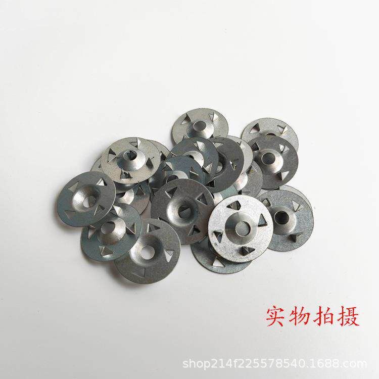四齿垫片加固铁片保温板小黄鱼吊顶圆垫片四爪膨胀管螺栓固定圆盘