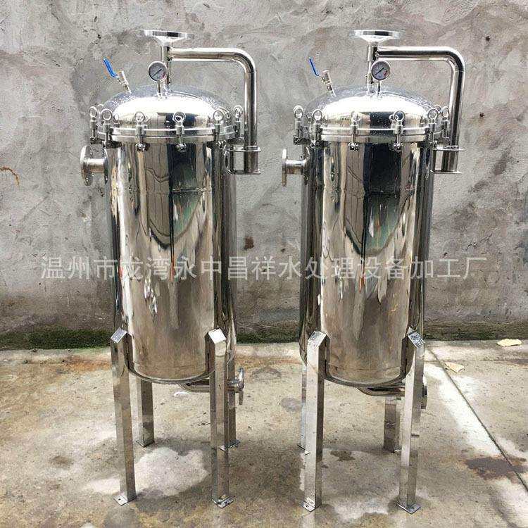 温州厂家直供大流量120吨/时工业废水过滤不锈钢3袋2号袋式过滤器