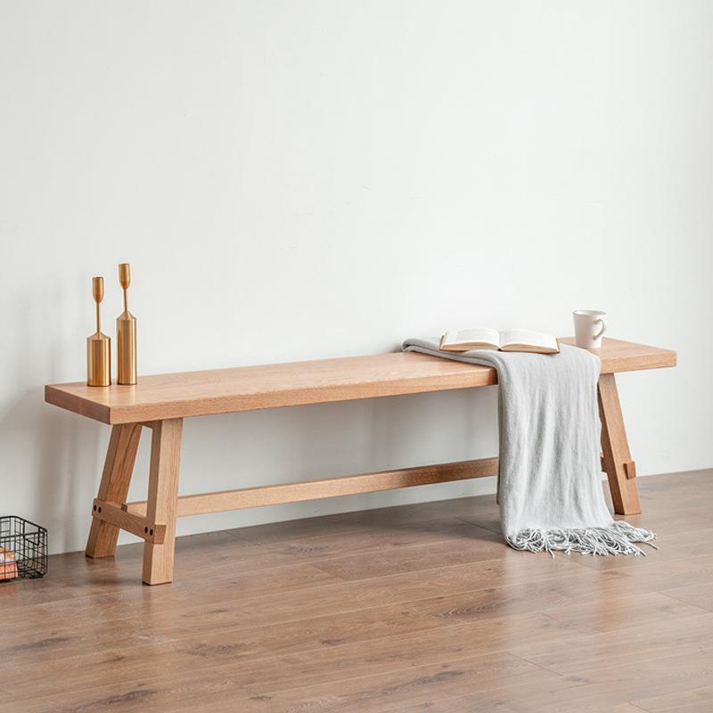 原木板凳椅子白蜡木红橡樱桃木矮凳子实木家用简约小凳子长条凳子