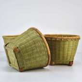 竹制品纯手工竹编收纳篮竹箩筐家用小竹篓桌面创意零食杂物收纳筐