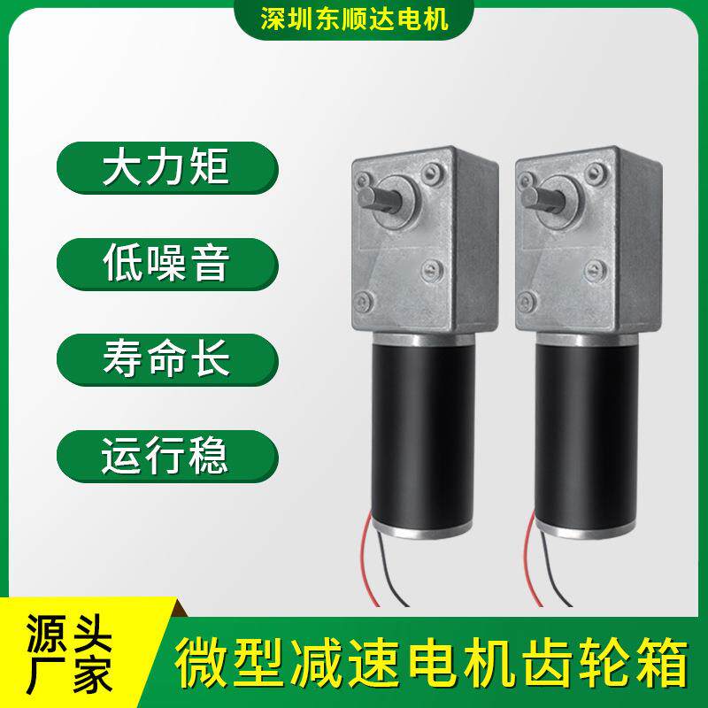 DSD-58SW微直流电机有刷减速电机减马达全金属齿箱蜗型轮蜗杆轮速