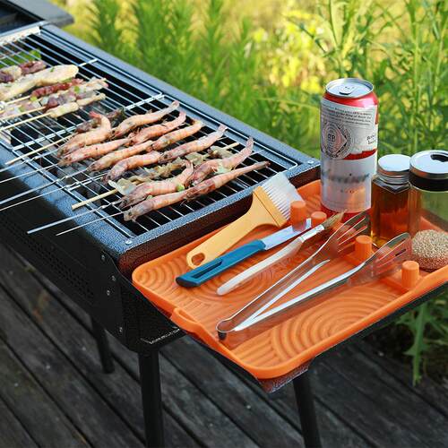 Wholesale High-Temperature Resistant Silicone BBQ Grill Mat,